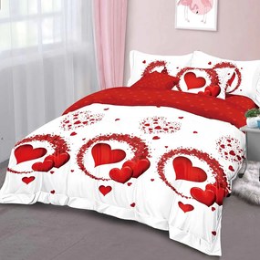 Bavlnené posteľné obliečky 3-dielne Love DL65425