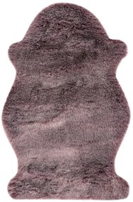 Kusový koberec Samba 495 Mauve (tvar kožušiny), 55x85 tvar kožušiny, fialová, obývacia izba, Obsession