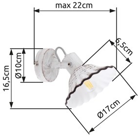 GLOBO JOWITA 54050-1 Nástenné svietidlo