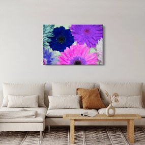Obraz farebných kvetín (90x60 cm)