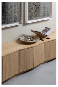 TV stolík z dubového dreva v prírodnej farbe 200x52x45 cm Zuma – WOOOD