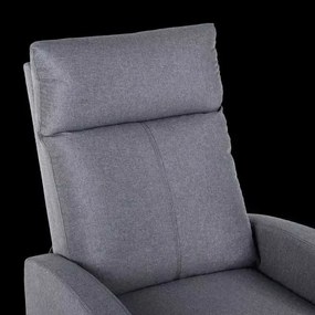 LuxuryForm DESIGN Televízne kreslo RUFO s polohovaním - šedé