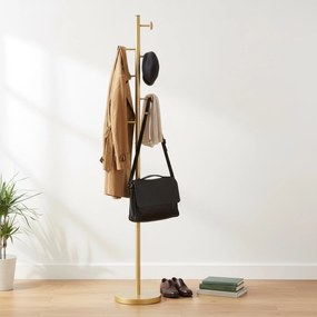 Předsíňový věšák ALGER zlatý