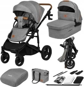 Lionelo - Kombinovaný kočík 2v1 MARI TOUR Sivý kameň