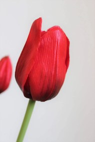 Červená umelá kytica tulipánov 46cm