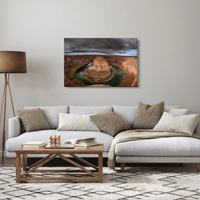 Obraz jazera v útese (90x60 cm)