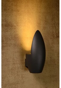 Lucide 27854/01/30 - Vonkajšie nástenné svietidlo ELDO 1xGU10/35W/230V čierne