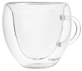 Sada dvoch šálok CEMBRA HEARTS s dvojitým dnom ALL 932902 300 ml (2 ks)