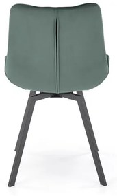OTOČNÁ JEDÁLENSKÁ STOLIČKA TIARA TMAVO ZELENÁ