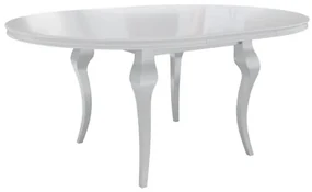 Rozkladací stôl Julia FI 120 so 4 stoličkami ST106 08, Farby: čierny, Farby:: biely lesk, Potah: Magic Velvet 2250