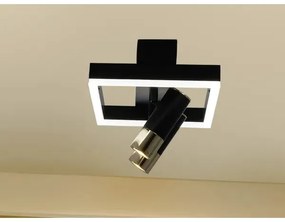 LED Stmievateľné stropné svietidlo LED/50W/230V 3000-6500K čierna +diaľkové ovládanie