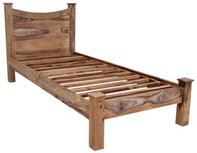 Posteľ Rami 90x200 indický masív palisander Svetlomedová