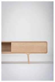 TV komoda z masívneho dubového dreva s 2 zásuvkami Gazzda Fawn