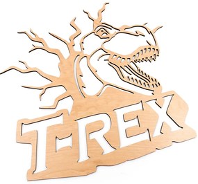 Veselá Stena Drevená nástenná dekorácia Dinosaurus T-REX