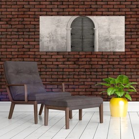 Obraz - Tajomné dvere (120x50 cm)