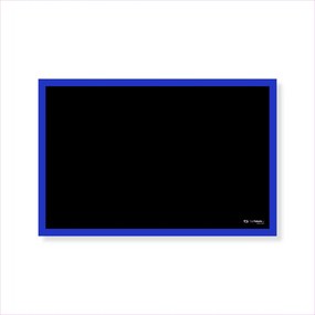 Toptabule.sk KRTCL03 Čierna kriedová tabuľa v modrom drevenom ráme 70x100cm / nemagneticky /