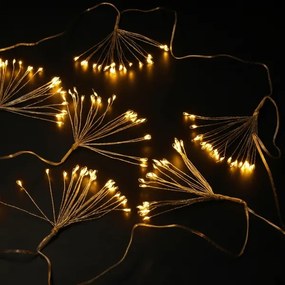 Brilagi - vonkajší vianočný LED reťaz 150xLED 5m IP44 teplá biela, efekt ohňostroja