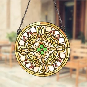 Vitrážový panel ŠTVORLÍSTOK 30 CM