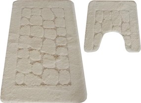 Sada kúpeľňových koberčekov Montana CLTSTONE krémová