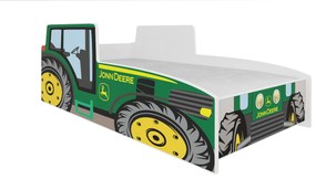 Detská posteľ Traktor zelený 160x80 + matrace ZADARMO!