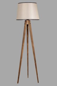 Stojacia lampa Lambader 160 cm hnedá/béžová