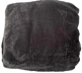JERRY FABRICS -  JERRY FABRICS Plachta mikroplyš tmavo sivá Polyester, 90/200 cm