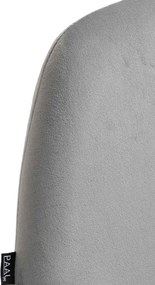 Barová stolička Braga (SET 2 ks) - zamat, zlatá podnož - Sivá