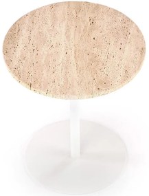Konferenčný stolík Traverso travertín/biela