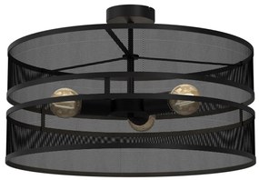 Prisadený luster GLUM 3xE27/60W/230V čierna