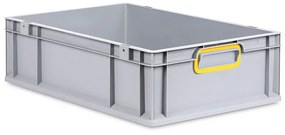 Sada 5 kusov - Eurobox Next Gen 2.0 - Stohovateľná nádoba s uzavretými rukoväťami - Žltá - 600 x 400 x 170 mm