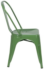 Zelené kovové jedálenské stoličky v súprave 2 ks – Ixia