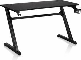 Herný počítačový stôl 120 x 60 cm s držiakom na slúchadlá a nápoj