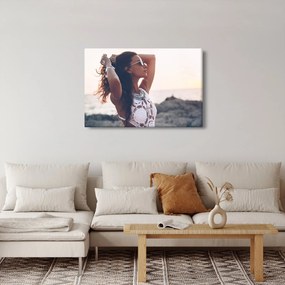 Obraz ženy na pláži (90x60 cm)