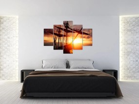 Obraz - Staroveká pirátska loď (150x105 cm)