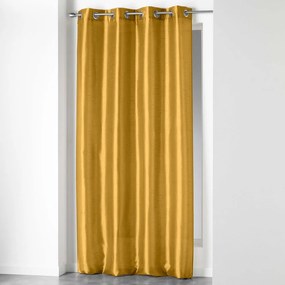 Žltý záves z mikrosaténu 140x240 cm Shana – douceur d'intérieur