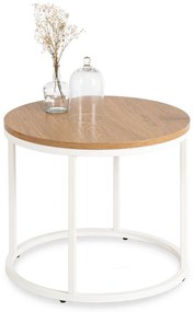 PROXIMA.store - Dizajnový konferenčný stolík CONNY FARBA: biely mramor, FARBA NÔH: čierna