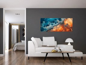 Obraz - Voda a oheň (120x50 cm)