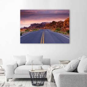 Obraz na plátně, Silnice ROUTE 66 USA - 120x80 cm