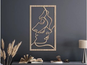 drevko Abstraktný obraz Prepojenie Rozmer obrazu: 44,5 x 25,5 cm, Farba dekorácie: Čierna