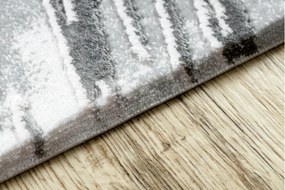Koberec AKRYL VALS 0W1733 C53 47 Abstrakcia 3D hviezda slonia kosť / sivý