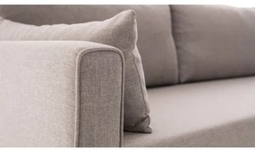 Rohová sedacia súprava do L KORFU, krémová, pravá