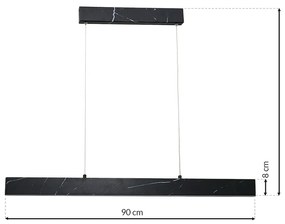 Závesné LED svietidlo Pierce, 1x LED 18w, 4000k, b