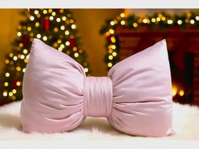 INTERMEDIC SK Dekoračný vankúš Mašľa ružová Veľkosť: 40x30 cm