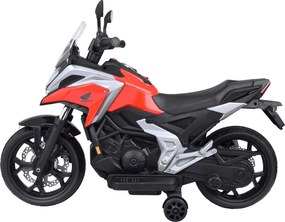 JOKOMISIADA Elektrická motorka na batériu pre deti HONDA NC750X so zvukmi červená PA0314