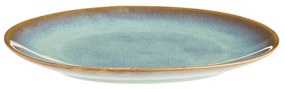 MADAM STOLTZ Obedový tanier Green Reactive Glaze