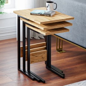 Skladací stôl Atlantic Pine, 3 ks