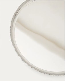 Servírovacia tácka z nehrdzavejúcej ocele ø 35,5 cm Nirela – Kave Home