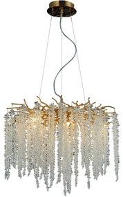 Krištáľový luster na lanku 9xG9/40W/230V zlatá