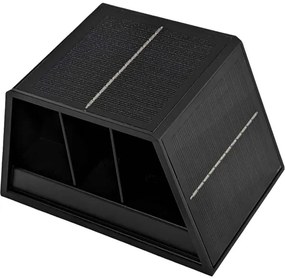 LED Solárne nástenné svietidlo CUBUS 2xLED/1,5W/3,7V 1500 mAh IP54