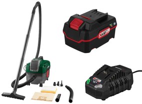Parkside®  Aku vysávač na mokré a suché vysávanie Pawd 20-Li A1 + Akumulátor 20 V/4 Ah + Nabíjačka akumulátora 20 V/4,5 A  (800010426)